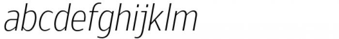 Nauman Neue Condensed Light Italic Font LOWERCASE