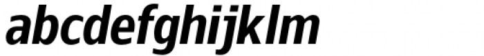 Nauman Neue Condensed Semi Bold Italic Font LOWERCASE