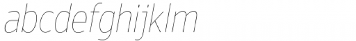 Nauman Neue Condensed Thin Italic Font LOWERCASE
