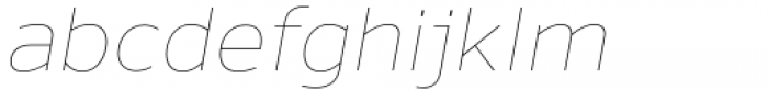 Nauman Neue Thin Italic Font LOWERCASE