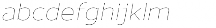 Nauman Thin Italic Font LOWERCASE
