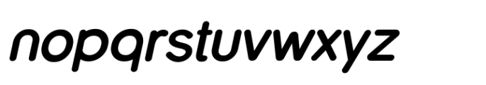 Nautica Rounded Bold Italic Font LOWERCASE