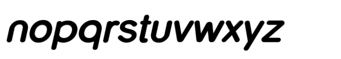 Nautica Rounded Extra Bold Italic Font LOWERCASE