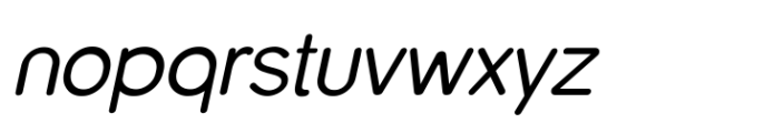 Nautica Rounded Thin Italic Font LOWERCASE