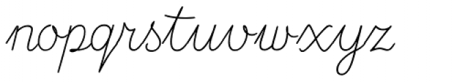 Nauticus Script Regular Font LOWERCASE