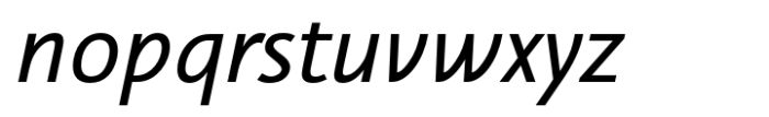 Nautilus Monoline Italic Font LOWERCASE