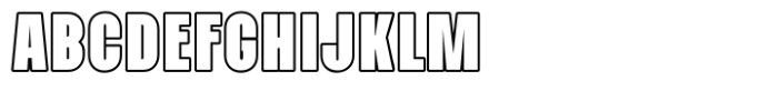 Navagio Bold Outline Font UPPERCASE