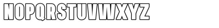 Navagio Bold Outline Font UPPERCASE