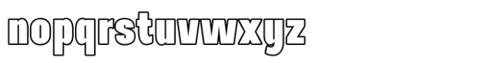 Navagio Bold Outline Font LOWERCASE