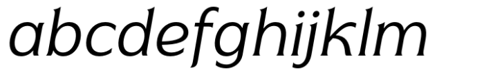 Naveid Light Oblique Font LOWERCASE