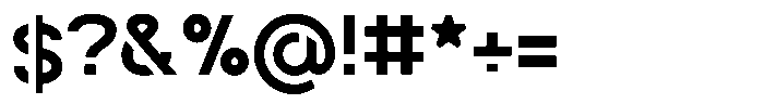 Navigable Bd Font OTHER CHARS
