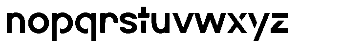 Navigable Bd Font LOWERCASE