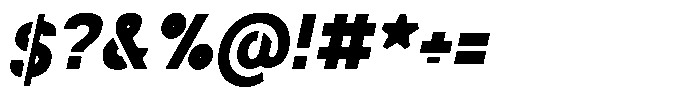 Navigable Black Condensed Italic Font OTHER CHARS
