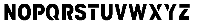Navigable Black Condensed Font UPPERCASE