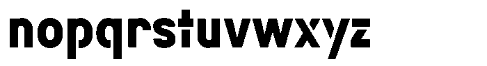 Navigable Black Condensed Font LOWERCASE