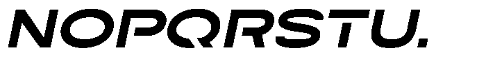 Navigable Black Ex Italic Font UPPERCASE