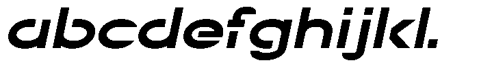 Navigable Black Ex Italic FONT