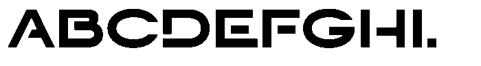 Navigable Black Ex Font UPPERCASE