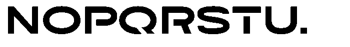 Navigable Black Ex Font UPPERCASE