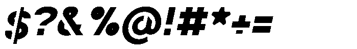 Navigable Black Italic Font OTHER CHARS