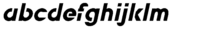 Navigable Black Italic FONT