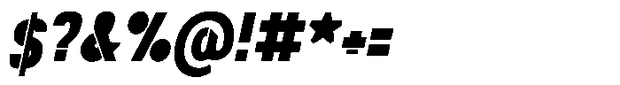 Navigable Black Nr Italic Font OTHER CHARS