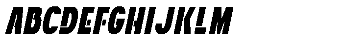 Navigable Black Nr Italic Font UPPERCASE