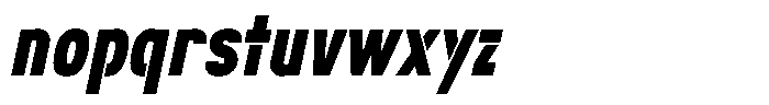 Navigable Black Nr Italic Font LOWERCASE