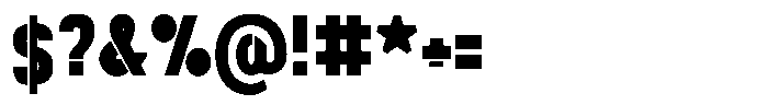 Navigable Black Nr Font OTHER CHARS