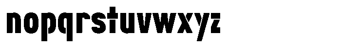 Navigable Black Nr Font LOWERCASE