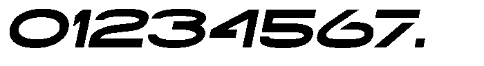 Navigable Black Wd Italic Font OTHER CHARS