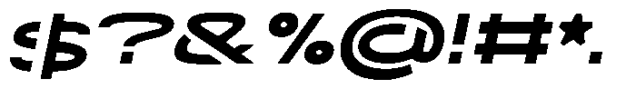Navigable Black Wd Italic Font OTHER CHARS