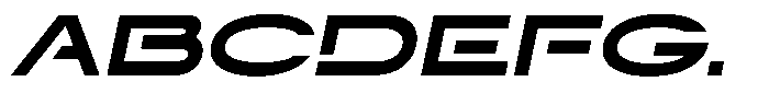 Navigable Black Wd Italic Font UPPERCASE