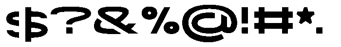 Navigable Black Wd Font OTHER CHARS