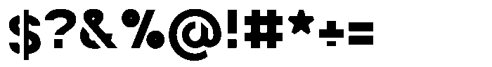 Navigable Blk Font OTHER CHARS