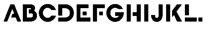 Navigable Blk Font UPPERCASE