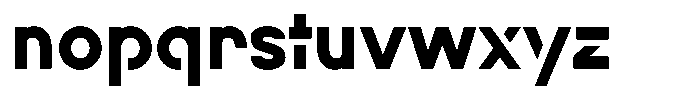 Navigable Blk Font LOWERCASE