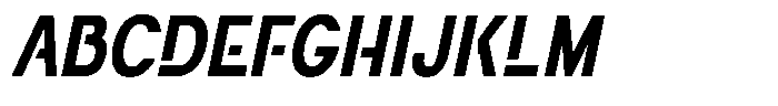 Navigable Bold Condensed Italic Font UPPERCASE