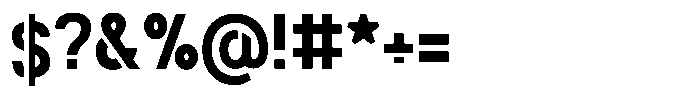 Navigable Bold Condensed Font OTHER CHARS