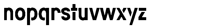 Navigable Bold Condensed Font LOWERCASE