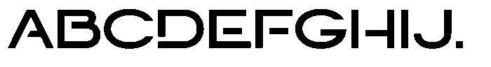 Navigable Bold Ex Font UPPERCASE