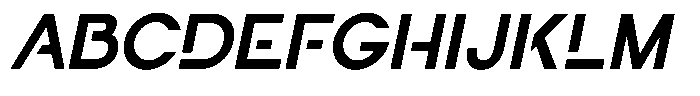 Navigable Bold Italic Font UPPERCASE