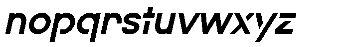 Navigable Bold Italic Font LOWERCASE