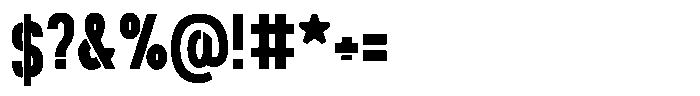 Navigable Bold Nr Font OTHER CHARS