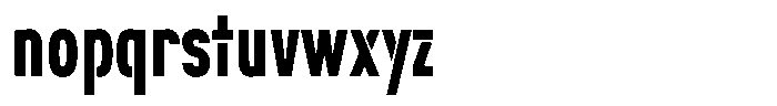 Navigable Bold Nr Font LOWERCASE