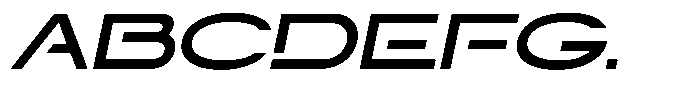 Navigable Bold Wd Italic Font UPPERCASE