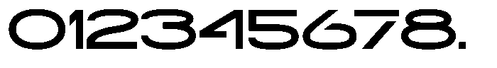 Navigable Bold Wd Font OTHER CHARS