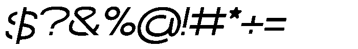 Navigable Ex Italic Font OTHER CHARS