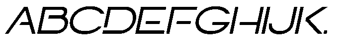 Navigable Ex Italic Font UPPERCASE