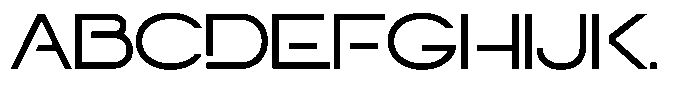 Navigable Ex Font UPPERCASE